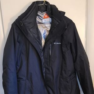 Womens Columbia 3 in 1 interchange coat black XL